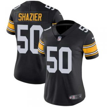 Women's Nike Pittsburgh Steelers #50 Ryan Shazier Black Alternate Stitched NFL Vapor Untouchable Limited Jersey