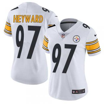 Women's Nike Pittsburgh Steelers #97 Cameron Heyward White Stitched NFL Vapor Untouchable Limited Jersey