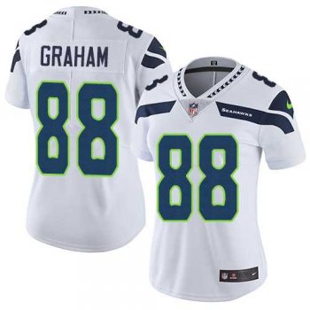 Women's Nike Seattle Seahawks #88 Jimmy Graham White Stitched NFL Vapor Untouchable Limited Jersey