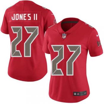 Women's Nike Tampa Bay Buccaneers #27 Ronald Jones II Red Stitched NFL Limited Rush Jersey