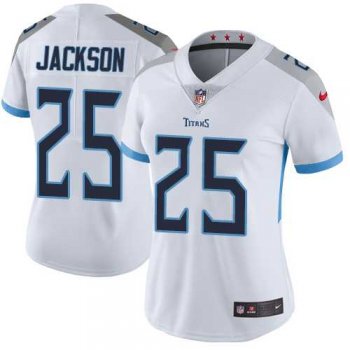 Women's Nike Tennessee Titans #25 Adoree' Jackson White Stitched NFL Vapor Untouchable Limited Jersey