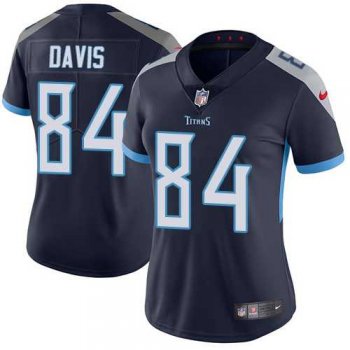 Women's Nike Tennessee Titans #84 Corey Davis Navy Blue Alternate Stitched NFL Vapor Untouchable Limited Jersey