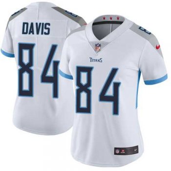 Women's Nike Tennessee Titans #84 Corey Davis White Stitched NFL Vapor Untouchable Limited Jersey