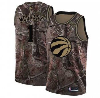 Women's Nike Toronto Raptors #1 Tracy Mcgrady Camo NBA Swingman Realtree Collection Jersey