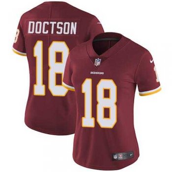 Women's Nike Washington Redskins #18 Josh Doctson Burgundy Red Team Color Stitched NFL Vapor Untouchable Limited Jersey