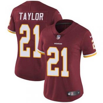 Women's Nike Washington Redskins #21 Sean Taylor Burgundy Red Team Color Stitched NFL Vapor Untouchable Limited Jersey