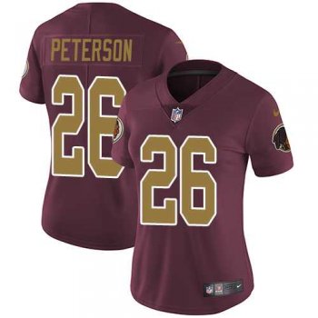 Women's Nike Washington Redskins #26 Adrian Peterson Burgundy Red Alternate Stitched NFL Vapor Untouchable Limited Jersey