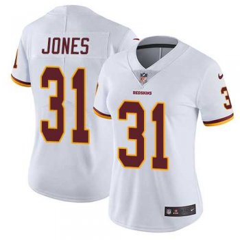 Women's Nike Washington Redskins #31 Matt Jones White Stitched NFL Vapor Untouchable Limited Jersey