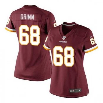 Women's Nike Washington Redskins #68 Russ Grimm Burgundy Red Elite Jersey