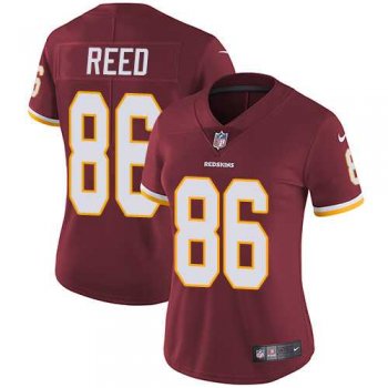 Women's Nike Washington Redskins #86 Jordan Reed Burgundy Red Team Color Stitched NFL Vapor Untouchable Limited Jersey