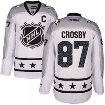 Women's Pittsburgh Penguins #87 Sidney Crosby White 2017 All-Star Metropolitan Division Stitched NHL Jersey