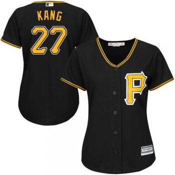 Women's Pittsburgh Pirates #27 Jung-ho Kang Black Alternate Stitched MLB