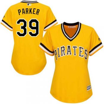 Women's Pittsburgh Pirates #39 Dave Parker Gold Alternate Stitched MLB Jersey