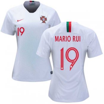 Women's Portugal #19 Mario Rui Away Soccer Country Jersey