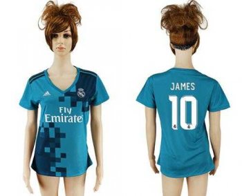 Women's Real Madrid #10 James Sec Away Soccer Club Jersey