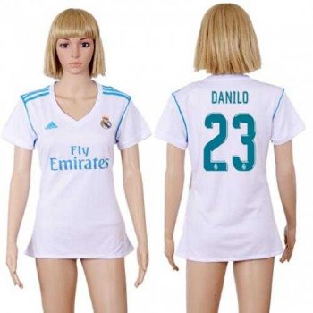 Women's Real Madrid #23 Danilo Home Soccer Club Jersey