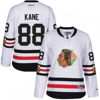 Women's Reebok Chicago Blackhawks #88 Patrick Kane 2017 Winter Classic White Stitched NHL Jersey