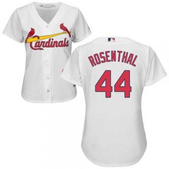 Women's St.Louis Cardinals #44 Trevor Rosenthal White Home Stitched MLB Jersey