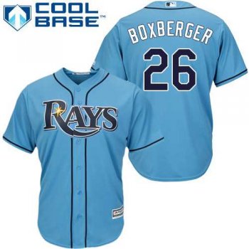 Women's Tampa Bay Rays #26 Brad Boxberger Light Blue Alternate Stitched MLB Jersey