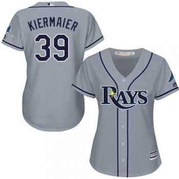 Women's Tampa Bay Rays #39 Kevin Kiermaier Grey Road Stitched MLB Jersey