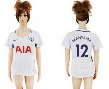 Women's Tottenham Hotspur #12 Wanyama Home Soccer Club Jersey