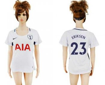 Women's Tottenham Hotspur #23 Eriksen Home Soccer Club Jersey