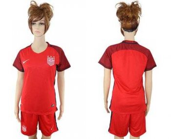 Women's USA Blank Away Soccer Country Jersey