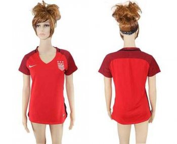 Women's USA Blank Away Soccer Country Jersey