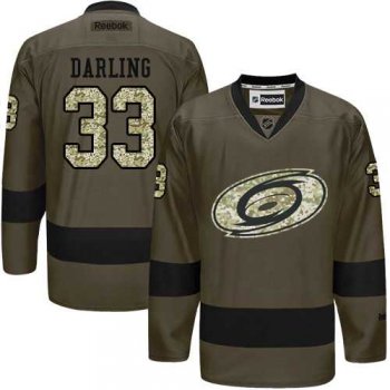 Youth Adidas Carolina Hurricanes #33 Scott Darling Green Salute to Service Stitched NHL Jersey