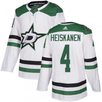 Youth Adidas Dallas Stars #4 Miro Heiskanen White Road Authentic Stitched NHL Jersey