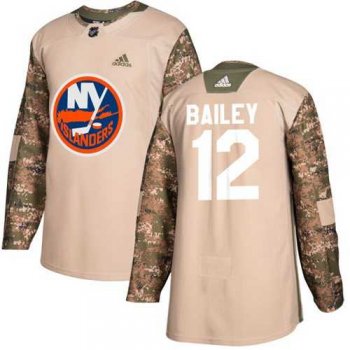 Youth Adidas New York Islanders #12 Josh Bailey Camo Authentic 2017 Veterans Day Stitched NHL Jersey