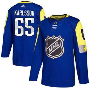 Youth Adidas Ottawa Senators #65 Erik Karlsson Royal 2018 All-Star Atlantic Division Authentic Stitched NHL