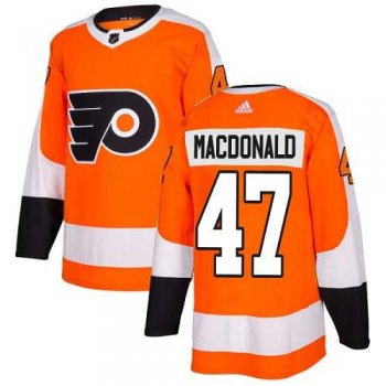 Youth Adidas Philadelphia Flyers #47 Andrew MacDonald Orange Home Authentic Stitched NHL