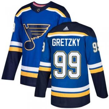 Youth Adidas St. Louis Blues #99 Wayne Gretzky Blue Home Authentic Stitched NHL Jersey