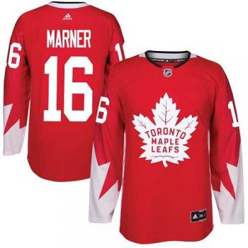 Youth Adidas Toronto Maple Leafs #16 Mitchell Marner Red Team Canada Authentic Stitched NHL