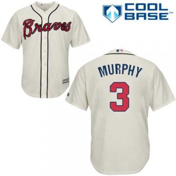 Youth Atlanta Braves #3 Dale Murphy Cream Cool Base Stitched MLB Jersey