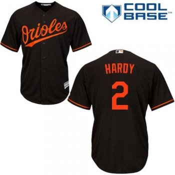 Youth Baltimore Orioles #2 J.J. Hardy Black Cool Base Stitched MLB Jersey