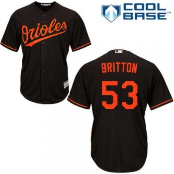 Youth Baltimore Orioles #53 Zach Britton Black Cool Base Stitched MLB Jersey