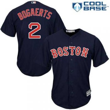 Youth Boston Red Sox #2 Xander Bogaerts Navy Blue Cool Base Stitched MLB Jersey