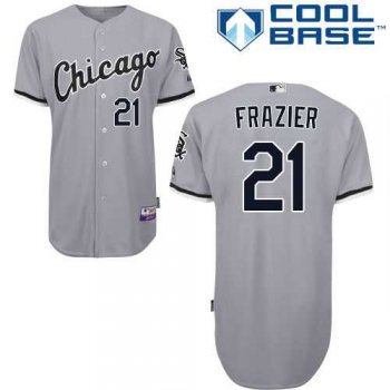 Youth Chicago White Sox #21 Todd Frazier Grey Road Cool Base Stitched MLB Jersey