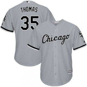 Youth Chicago White Sox #35 Frank Thomas Grey Road Cool Base Stitched MLB Jersey