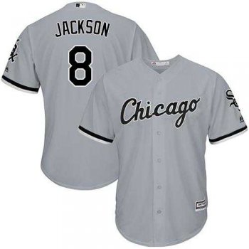 Youth Chicago White Sox #8 Bo Jackson Grey Road Cool Base Stitched MLB Jersey