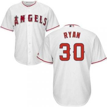 Youth Los Angeles Angels Of Anaheim #30 Nolan Ryan White Cool Base Stitched MLB Jersey