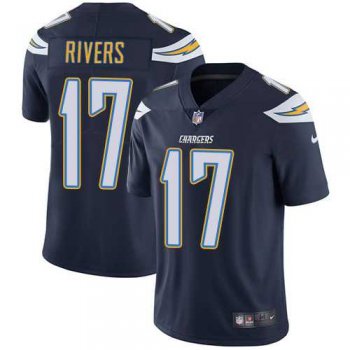 Youth Los Angeles Chargers #17 Philip Rivers Navy Blue Team Color Stitched NFL Vapor Untouchable Limited Jersey