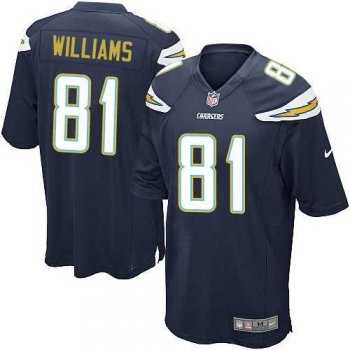 Youth Los Angeles Chargers #81 Mike Williams Navy Blue Team Color Stitched NFL New Elite Jersey