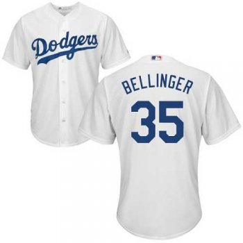 Youth Los Angeles Dodgers #35 Cody Bellinger White Cool Base Stitched MLB Jersey