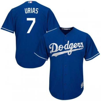 Youth Los Angeles Dodgers #7 Julio Urias Blue Cool Base Stitched MLB Jersey