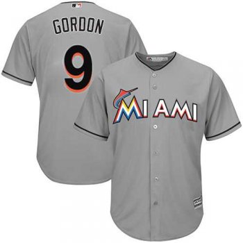 Youth Miami Marlins #9 Dee Gordon Grey Cool Base Stitched MLB Jersey