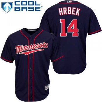 Youth Minnesota Twins #14 Kent Hrbek Navy blue Cool Base Stitched MLB Jersey