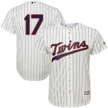 Youth Minnesota Twins #17 Jose Berrios Cream Strip Cool Base Stitched MLB Jersey